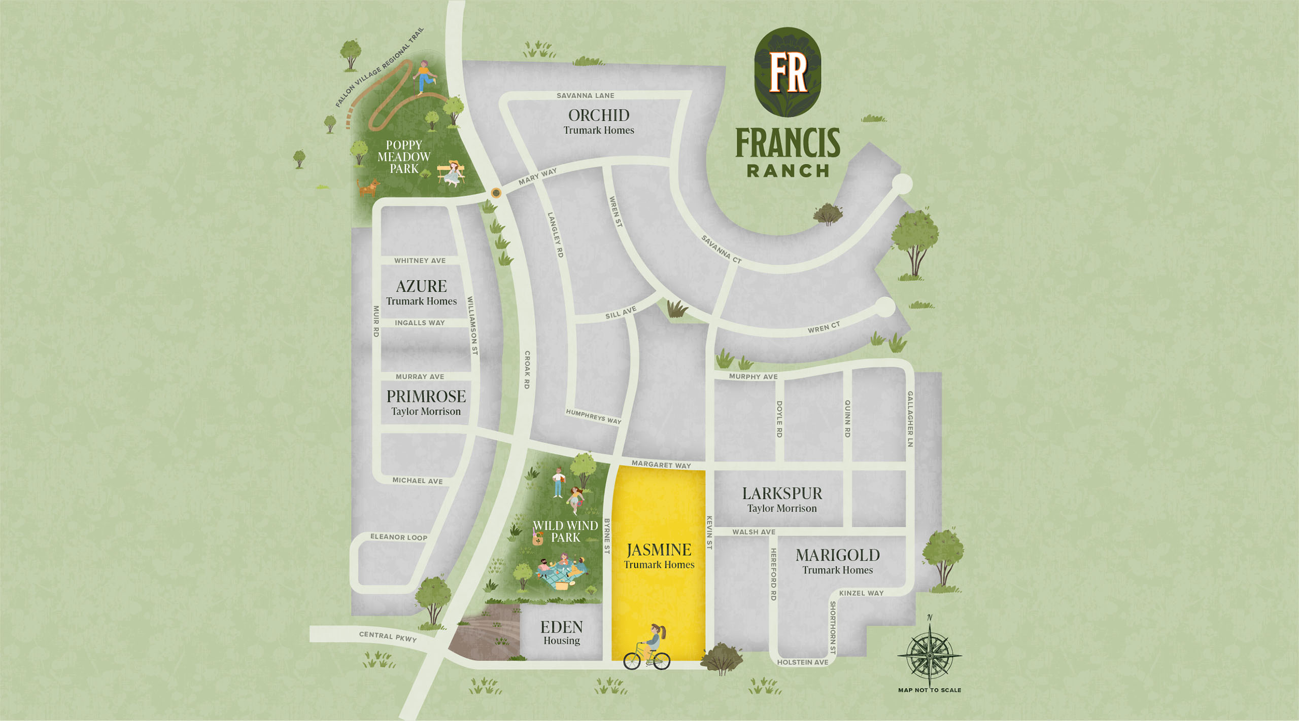 Jasmine Community Map | Francis Ranch