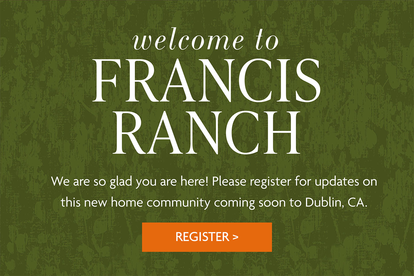 Welcome to Francis Range | REGISTER >