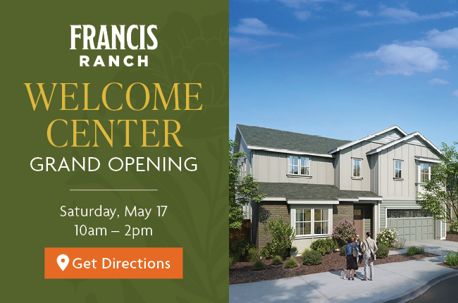 FRANCIS RANCH WELCOME CENTER GRAND OPENING - Saturday, May 17 10am - 2pm Get Directions
