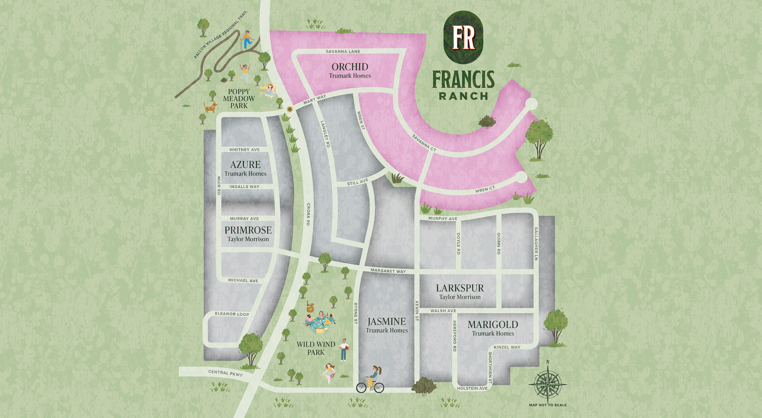 Site Map - Orchid at Francis Ranch