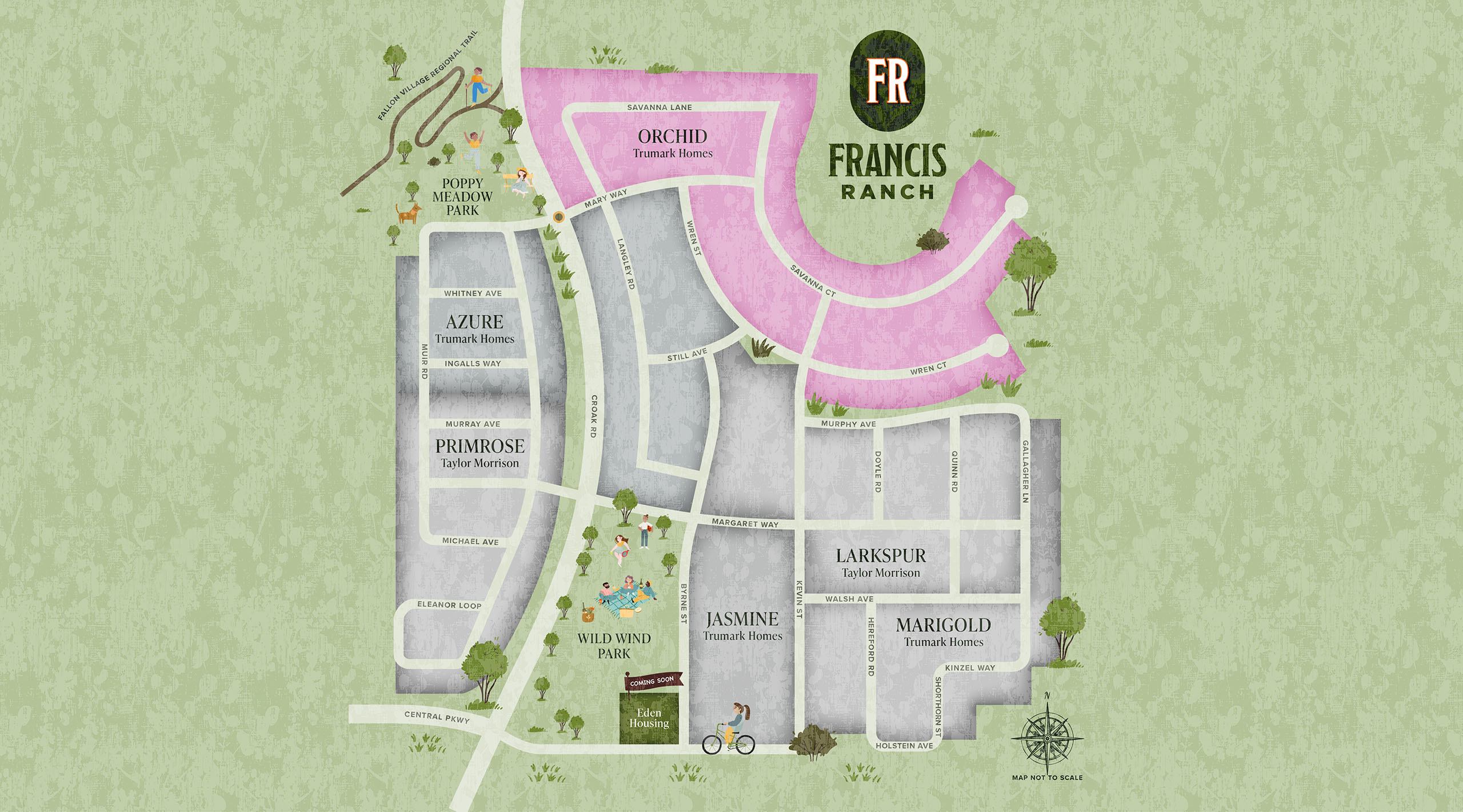 Site Map - Orchid at Francis Ranch