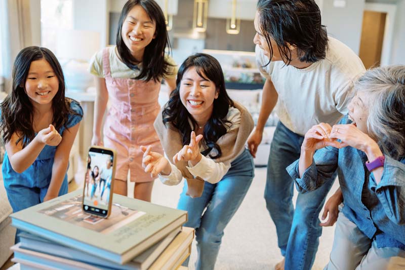 Family performs for friend over Facetime